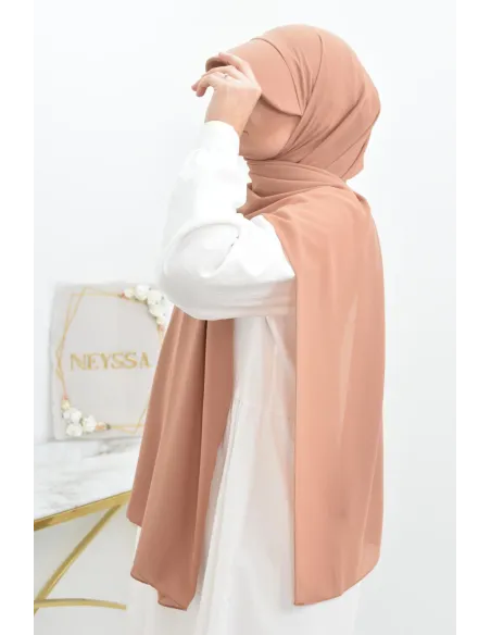 Hijab casquette mousseline et bonnet intégré