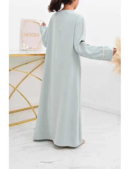 Longue Abaya femme papillon de prière avec son khimar en matière jazz