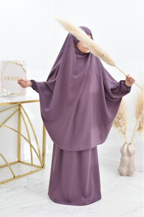 Jilbab 2 pièces jupe tenue de prière pour fille parfaite idée cadeau