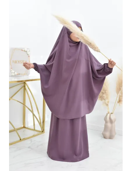 Jilbab 2 pièces jupe tenue de prière pour fille parfaite idée cadeau