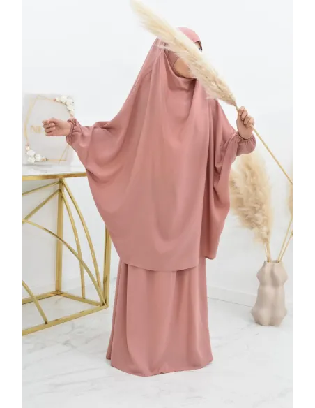 Jilbab 2 pièces jupe tenue de prière pour fille parfaite idée cadeau