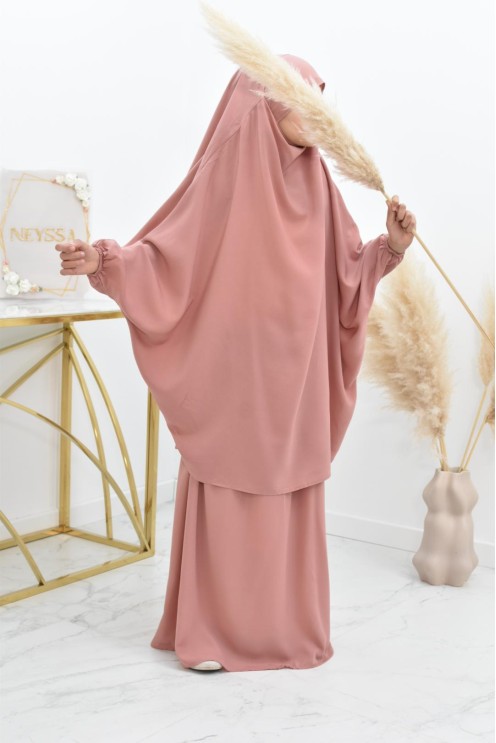 Jilbab 2 pièces jupe tenue de prière pour fille parfaite idée cadeau