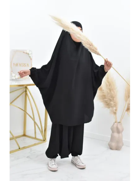 Jilbeb fille 2 pièces sarouel pour prier ou se rendre à la mosquée