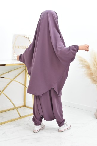 Jilbeb fille 2 pièces sarouel pour prier ou se rendre à la mosquée 2