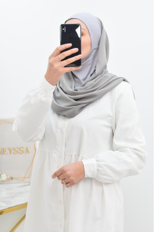 Hijab hood integrated jersey and muslin Neyssa Shop