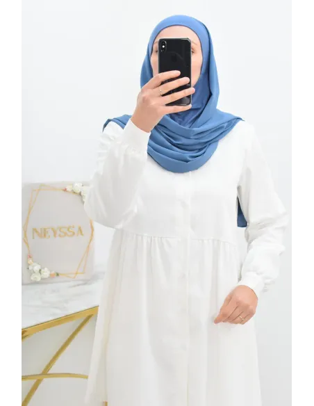 Hijab cagoule intégré jersey et mousseline Neyssa Shop