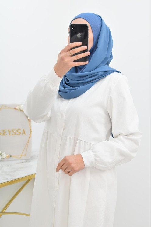 Hijab cagoule intégré jersey et mousseline Neyssa Shop
