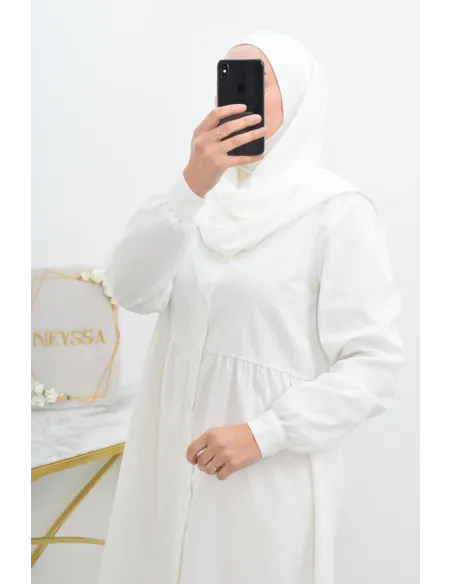 Hijab cagoule intégré jersey et mousseline Neyssa Shop