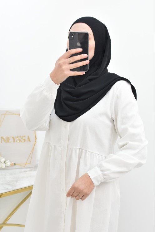 Hijab hood integrated jersey and muslin Neyssa Shop