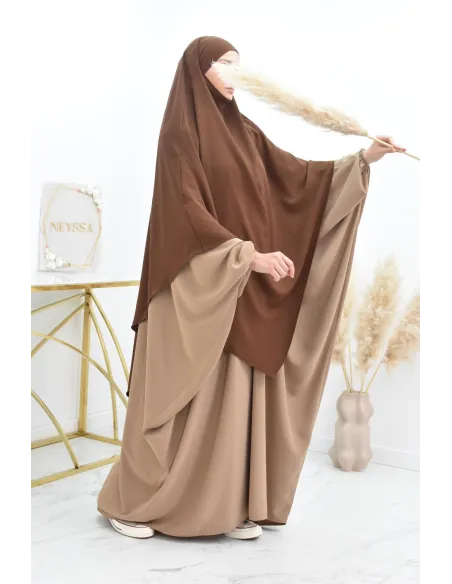 Long khimar pointu pour femme musulmane hijab légiféré