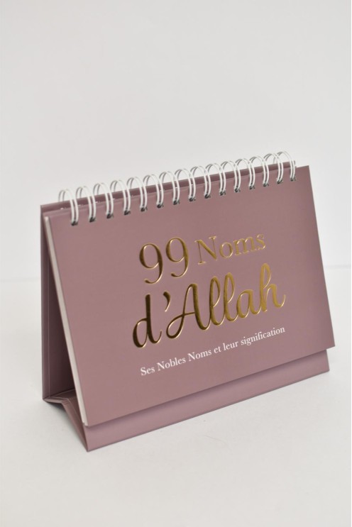 Calendrier rappels 99 noms d'Allah et ses attribus 