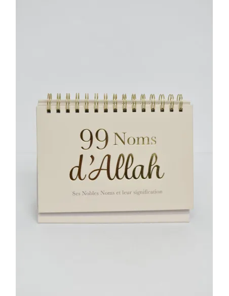 Calendrier rappels 99 noms d'Allah et ses attribus 
