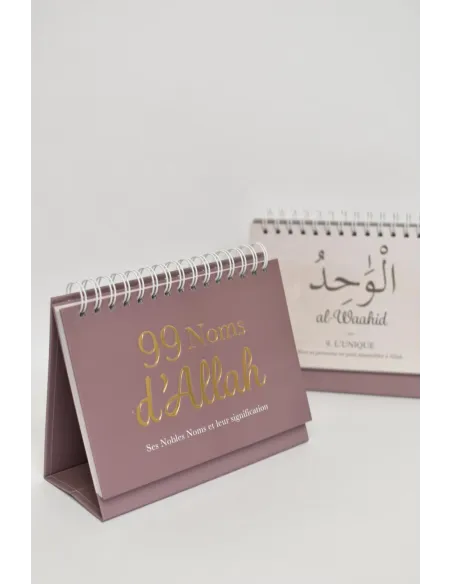Calendrier rappels 99 noms d'Allah et ses attribus 