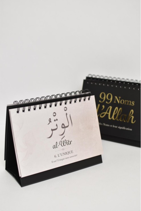 Calendrier rappels 99 noms d'Allah et ses attribus 