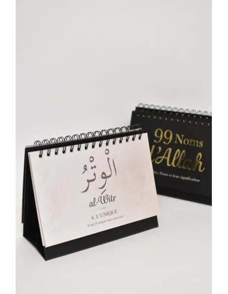 Calendrier rappels 99 noms d'Allah et ses attribus 