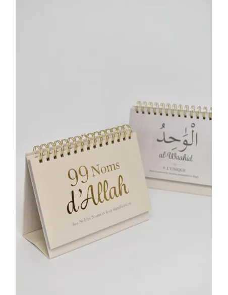 Calendrier rappels 99 noms d'Allah et ses attribus 