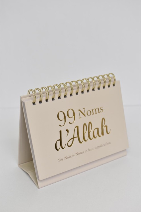 Calendrier rappels 99 noms d'Allah et ses attribus 