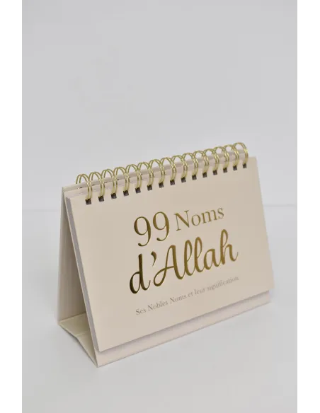 Calendrier rappels 99 noms d'Allah et ses attribus 