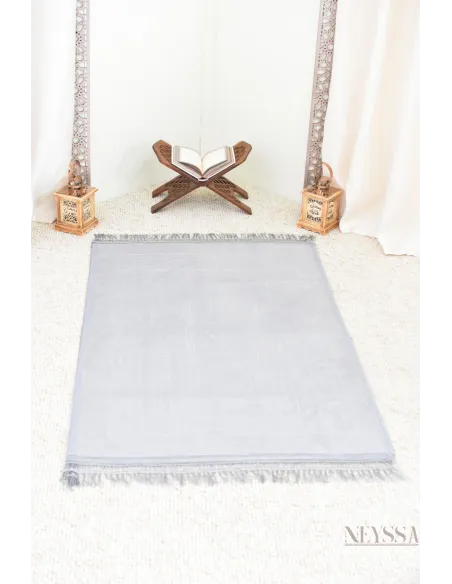 Grand tapis de prière velours épais pour accomplissement de la salat