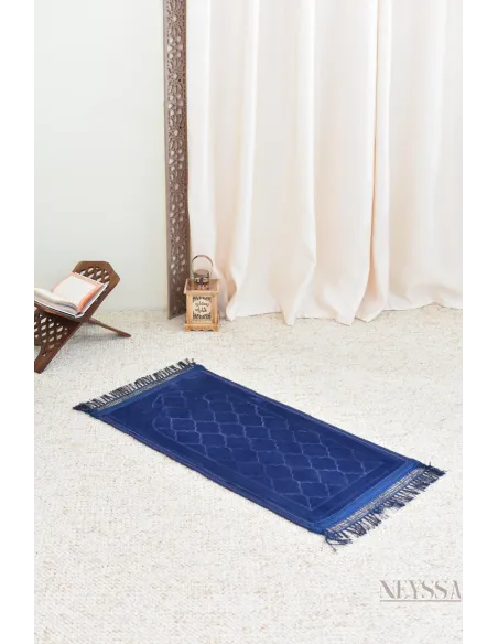 Tapis de prière enfant velours épais pour accomplissement de la salat