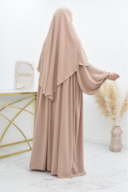 Khimar court rond fluide en jazz pas cher pour femme musulmane