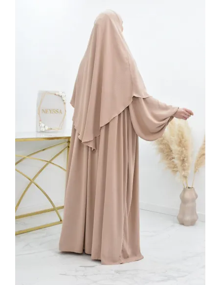 Khimar court rond fluide en jazz pas cher pour femme musulmane