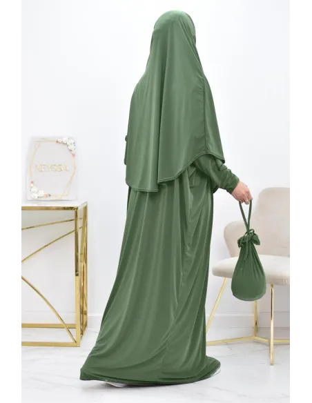 Loose butterfly prayer abaya with integrated hijab at the best price