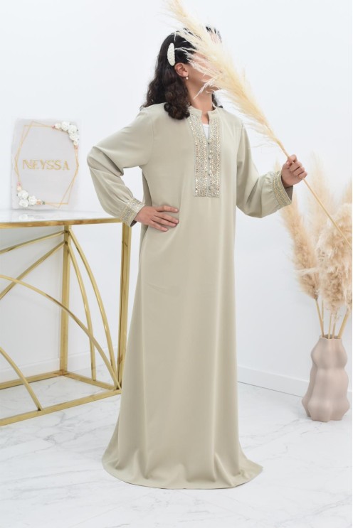 Une Abaya duo mère et fille inspiration caftan pour l'Aïd 2022