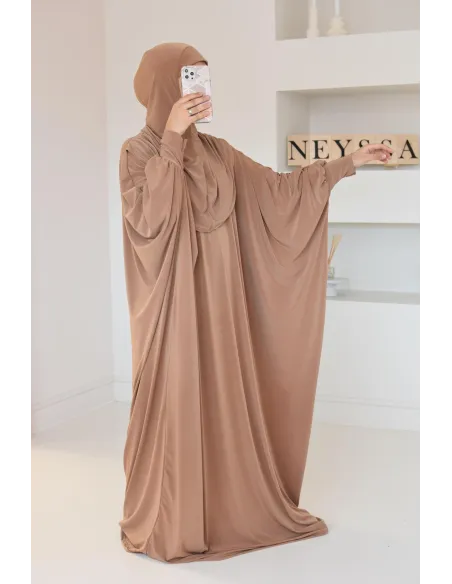 Robe de prière ample tenue de prière hijab intégré facile à enfiler