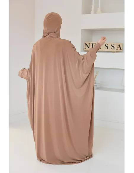 Robe de prière ample tenue de prière hijab intégré facile à enfiler