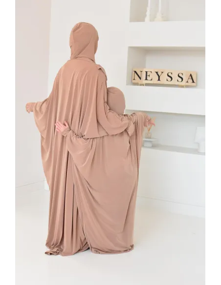 Robe de prière ample tenue de prière hijab intégré facile à enfiler