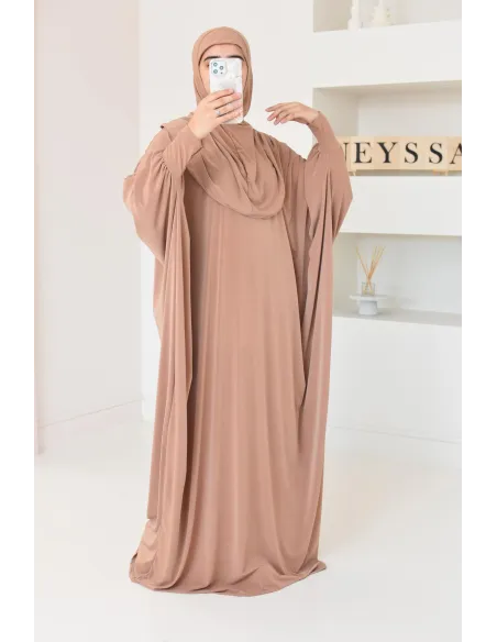 Robe de prière ample tenue de prière hijab intégré facile à enfiler