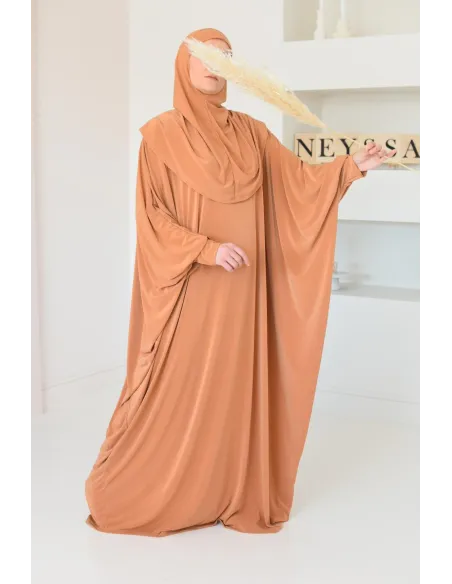 Robe de prière ample tenue de prière hijab intégré facile à enfiler