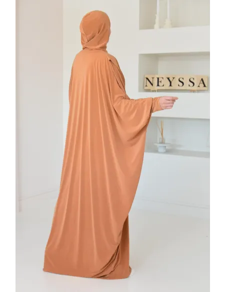 Robe de prière ample tenue de prière hijab intégré facile à enfiler