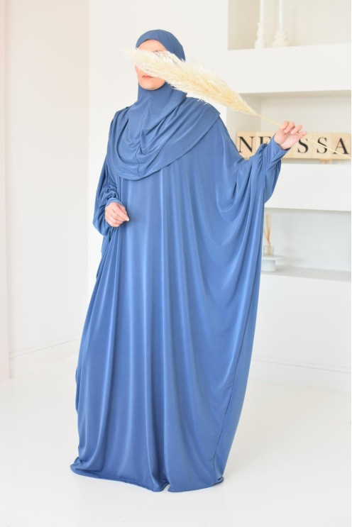 Robe de prière ample tenue de prière hijab intégré facile à enfiler