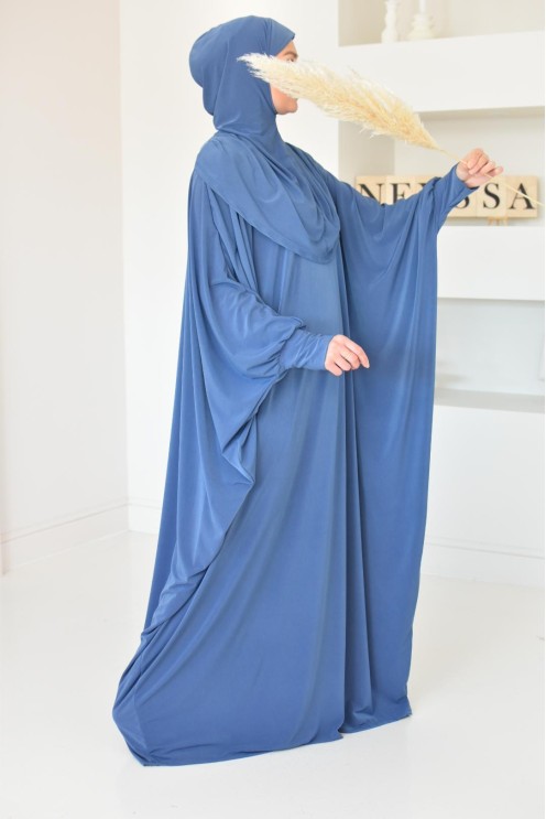 Robe de prière ample tenue de prière hijab intégré facile à enfiler
