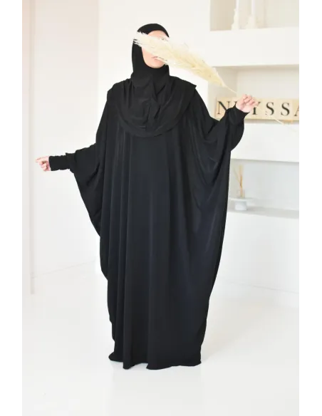 Robe de prière ample tenue de prière hijab intégré facile à enfiler