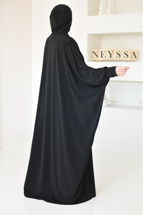 Robe de prière ample tenue de prière hijab intégré facile à enfiler