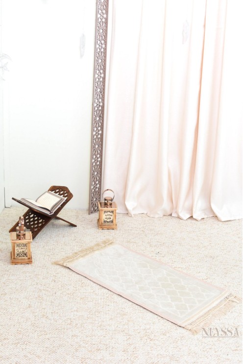 Tapis de prière enfant velours épais pour accomplissement de la salat