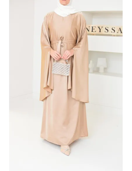 Ensemble papillon 2 pièces tunique papillon avec jupe style jilbab parfait pour femme voilée