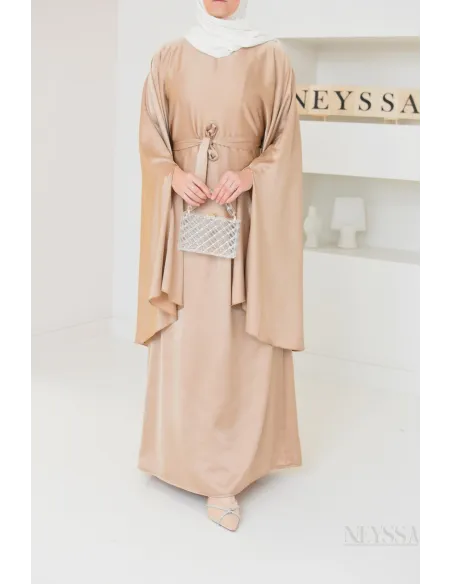 Ensemble papillon 2 pièces tunique papillon avec jupe style jilbab parfait pour femme voilée