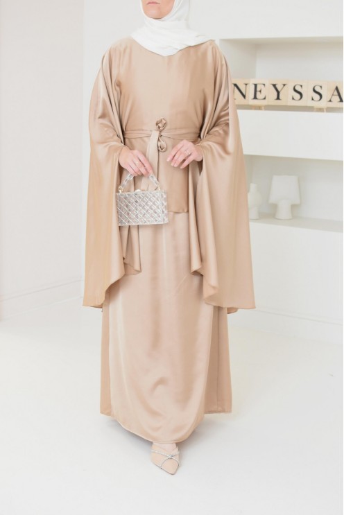 Ensemble papillon 2 pièces tunique papillon avec jupe style jilbab parfait pour femme voilée