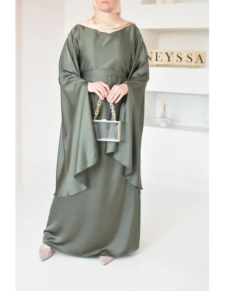 Ensemble papillon 2 pièces tunique papillon avec jupe style jilbab parfait pour femme voilée