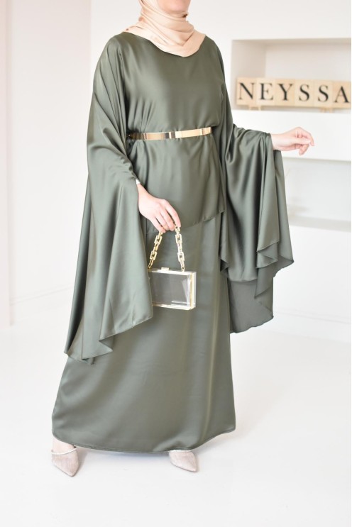 Ensemble papillon 2 pièces tunique papillon avec jupe style jilbab parfait pour femme voilée