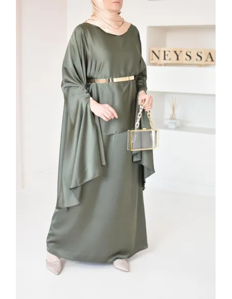 Ensemble papillon 2 pièces tunique papillon avec jupe style jilbab parfait pour femme voilée