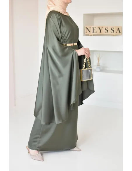 Ensemble papillon 2 pièces tunique papillon avec jupe style jilbab parfait pour femme voilée