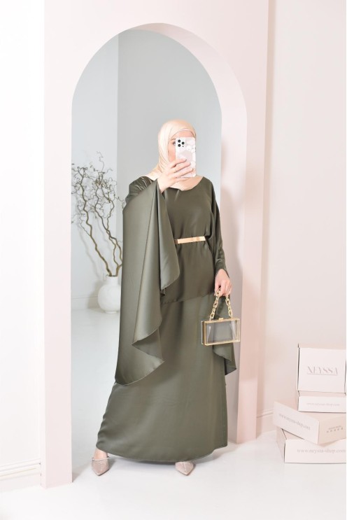 Ensemble papillon 2 pièces tunique papillon avec jupe style jilbab parfait pour femme voilée