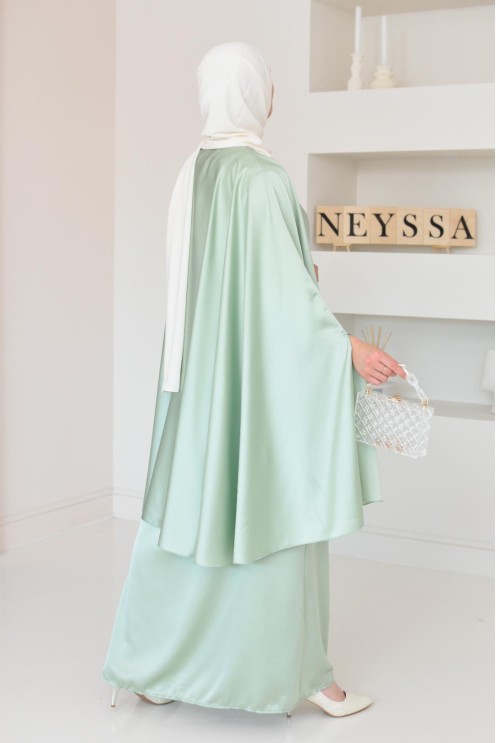 Ensemble papillon 2 pièces tunique papillon avec jupe style jilbab parfait pour femme voilée