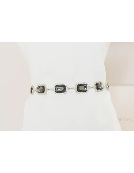 Ceinture pour caftan et robe à strass, avec chaîne ajustable, moderne et tendance