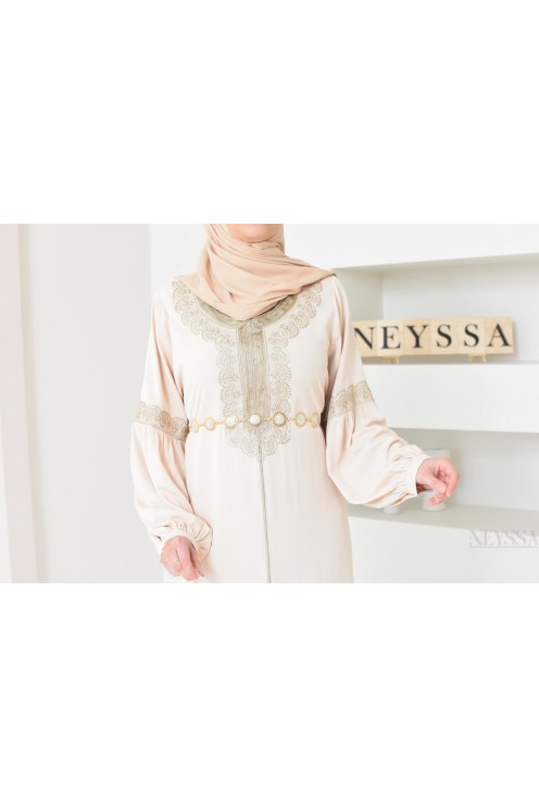 Damengürtel aus Metall, silber- oder goldfarben, mit Reliefmuster, verstellbar